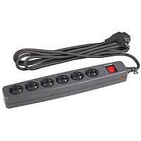 Сетевой фильтр ЭРА SF 6р.С/З 10A 4.0м со шторкой черный (1/20)