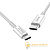 Кабель HOCO X23 USB (m)-Type-C (m) 1.0м 3.0A TPE белый (1/46/276)
