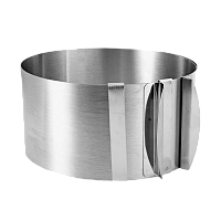Кулинарное кольцо Cake Ring раздвижное 16-30см, высота 8.5см (1/72)