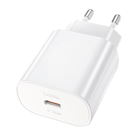 Сетевое З/У HOCO N22 Type-C 3.0A 25W PD3.0 с кабелем Type-C-Type-C 60W белый (1/12/120)