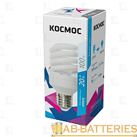 Лампа энергосберегающая Космос SPC E27 20W 4200К 220V спираль 50мм
