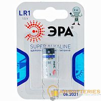 Батарейка ЭРА Super LR1 N BL1 Alkaline 1.5V (1/12/144/10800) 