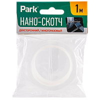Нано-лента Park акрил 1м*20мм двусторонняя прозрачный