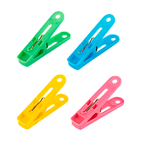 Прищепки Рыжий кот 54х12х25мм 12шт. ассорти (1/10/240)