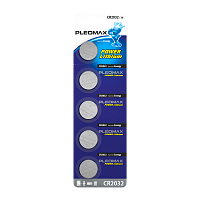 Батарейка Pleomax CR2032 BL5 Lithium 3V (5/100/2000/60000) 