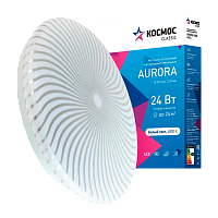 Светильник настенно-потолочный Космос AURORA Classic 24W 230V LED накладной белый (1/20)