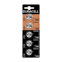 Батарейка Duracell CR2025 BL5 Lithium 3V (5/20/200)