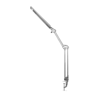 Светильник настольный Camelion KD-821 8W 230V струбцина 2 ур.ярк серебряный (1/12)