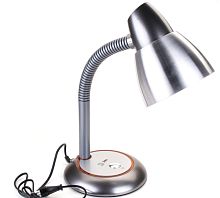 Светильник настольный ЭРА N-115 40W 220V E27 на основании серый (1/12)