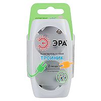 Разветвитель ЭРА SP 2р.С/З 16A со шторкой белый (1/10/60)