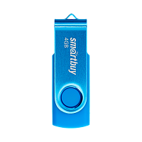 Флеш-накопитель Smartbuy Twist 4GB USB2.0 пластик синий 