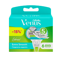 Сменные кассеты Gillette "Venus EMBRACE Extra Smooth" 5 лезвий 6шт. (цена за 1 шт) (6/60)