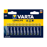 Батарейка Varta LONGLIFE LR6 AA BL10 Alkaline 1.5V (4106) (10/200)