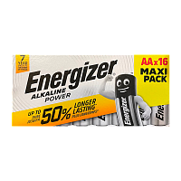 Батарейка Energizer Alkaline power LR6 AA БОКС16 Alkaline 1.5V (16/192/4224/29568) 