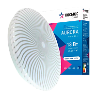 Светильник настенно-потолочный Космос AURORA Classic 18W 230V LED накладной белый (1/20)