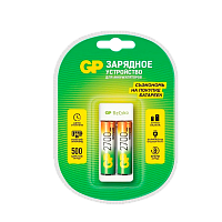 З/У для аккумуляторов GP E211/270AAHCCS-2CR1 AA/AAA Ni-MH 2 слота +2AA 2700mAh (1/5/10)