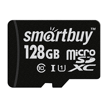 Карта памяти microSD Smartbuy 128GB Class10 UHS-I (U1) 90 МБ/сек без адаптера