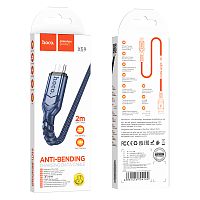 Кабель HOCO X59 USB (m)-microUSB (m) 2м 2.4A нейлон синий