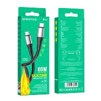 Кабель Borofone BX88 USB (m)-Lightning (m) 1м 2.4A ПВХ белый (1/360)