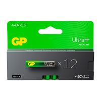 Батарейка GP ULTRA PLUS G-tech LR03 AAA BL12 Alkaline 1.5V (12/96/768)