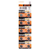 Батарейка Maxell G10/LR1130/LR54/389A/189 BL10 Alkaline 1.5V (10/200/4000/8000) 