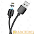 Кабель Borofone BX57 USB (m)-Lightning (m) 1.0м 2.4A силикон магнит черный (1/360)