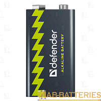 Батарейка Defender Крона 6LR61 BL1 Alkaline 9V (1/10/120)