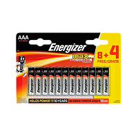 Батарейка Energizer MAX LR03 AAA BL8+4 Alkaline 1.5V (12/72) 