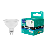 Лампа светодиодная Camelion JCDR GU5.3 7W 6500К 170-265V софит матовая (1/5/100)