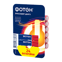 Батарейка Фотон LR03 AAA БОКС24 Alkaline 1.5V (24/240/720) 