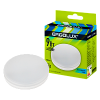 Лампа светодиодная Ergolux GX53 9W 4500К 172-265V рефлектор (1/10/100)