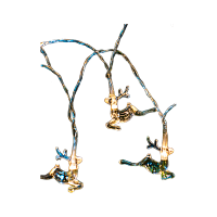 Гирлянда Космос Олени 10LED 5*4*0.5см белый теплый (1/20)