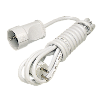 Удлинитель Makel 1р.С/З 16A 5.0м 3x0.75мм² IP20 белый 10006 (1/17)