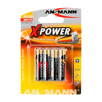 Батарейка ANSMANN X-POWER  LR03 BL4