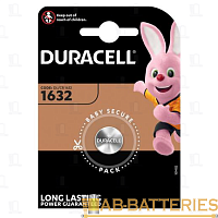 Батарейка Duracell CR1632 BL1 Lithium 3V (1/10/100)