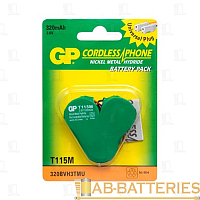 Аккумулятор для радиотелефонов GP T115M BL1 Ni-Cd 320mAh (1/10/200) 