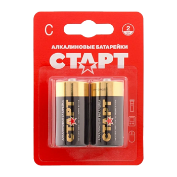 Батарейка Старт LR14 C BL2 Alkaline 1.5V (2/20/160)