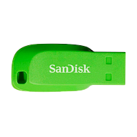 Флеш-накопитель SanDisk Cruzer Blade CZ50 16GB USB2.0 пластик зеленый