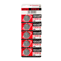 Батарейка Maxell CR2016 BL5 Lithium 3V (5/100/2000)