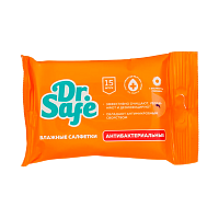 Влажные салфетки Dr.Safe 30шт. для рук антибакт.+ромашка (1/30)