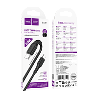 Кабель HOCO X120 Type-C (m)-Type-C (m) 1м 3.0A 60W силикон черный
