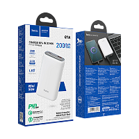 Внешний аккумулятор HOCO Q1A 20000mAh 3.0A 20W 1USB/Type-C PD3.0 белый (1/24)