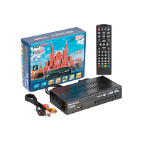 Приставка для цифрового ТВ BEKO DVB T5000C DVB-T/T2 металл черный (1/60)