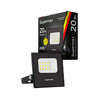 #Прожектор светодиодный Supermax 20W IP65 6500К дневной (1/100)