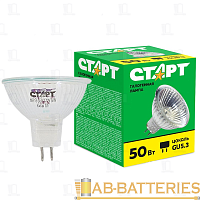 Лампа галогенная Старт MR16 GU5.3 50W 2800К 12V софит матовая
