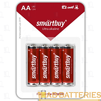 Батарейка Smartbuy LR6 AA BL4 Alkaline 1.5V (4/48/480)
