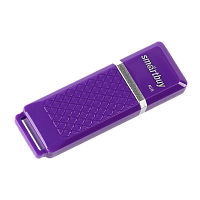 Флеш-накопитель Smartbuy Quartz 4GB USB2.0 пластик фиолетовый 