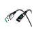 Кабель HOCO S51 Lightning (m)-Type-C (m) 1.2м 2.1A 20W нейлон дисплей черный (1/16/160)