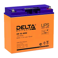 Аккумулятор свинцово-кислотный Delta HR 12-80 W 12V 20Ah