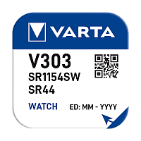 Батарейка Varta 303 (SR44SW) BL1 Silver Oxide 1.55V (1/10/100)
